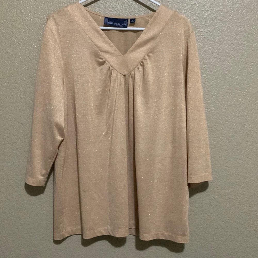 Metallic Knit Top -donating
